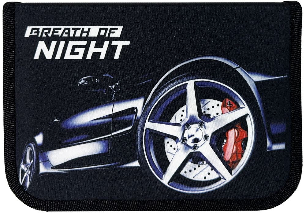 Пенал 1-яр. пустий, 2 відворота, поліестер, Breath of Night, 24212C Class