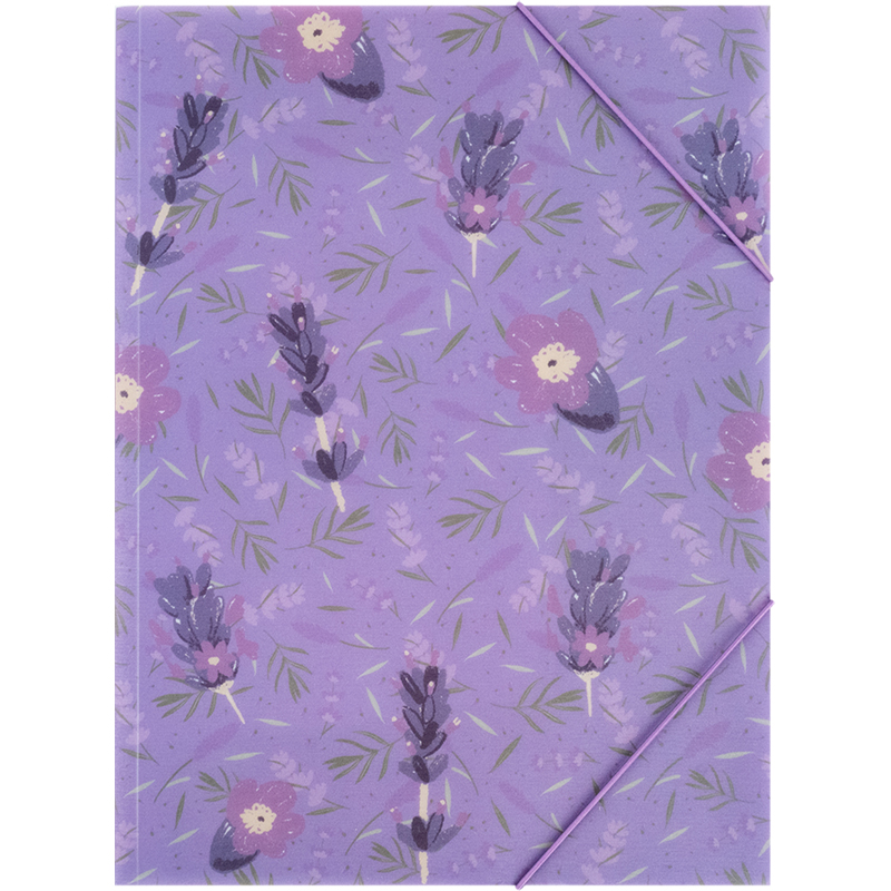 Папка на гумках А4+ Lavender-4, 1509-39-A