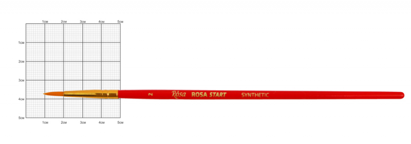 Синтетика кругла № 2 к.р. пензель ROSA Start