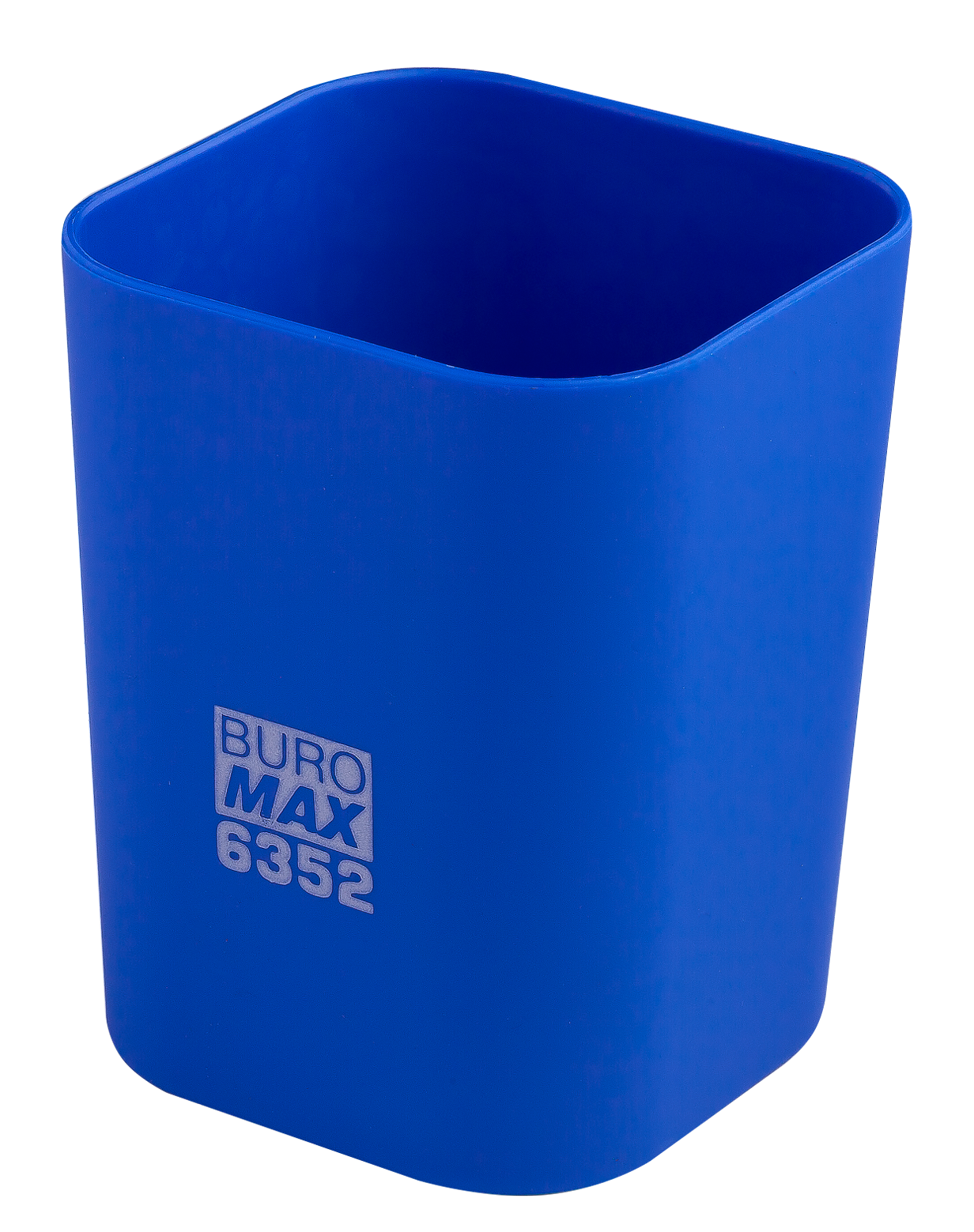 Стакан пластиковий для канц. приладдя, RUBBER TOUCH, синій, BM.6352-02
