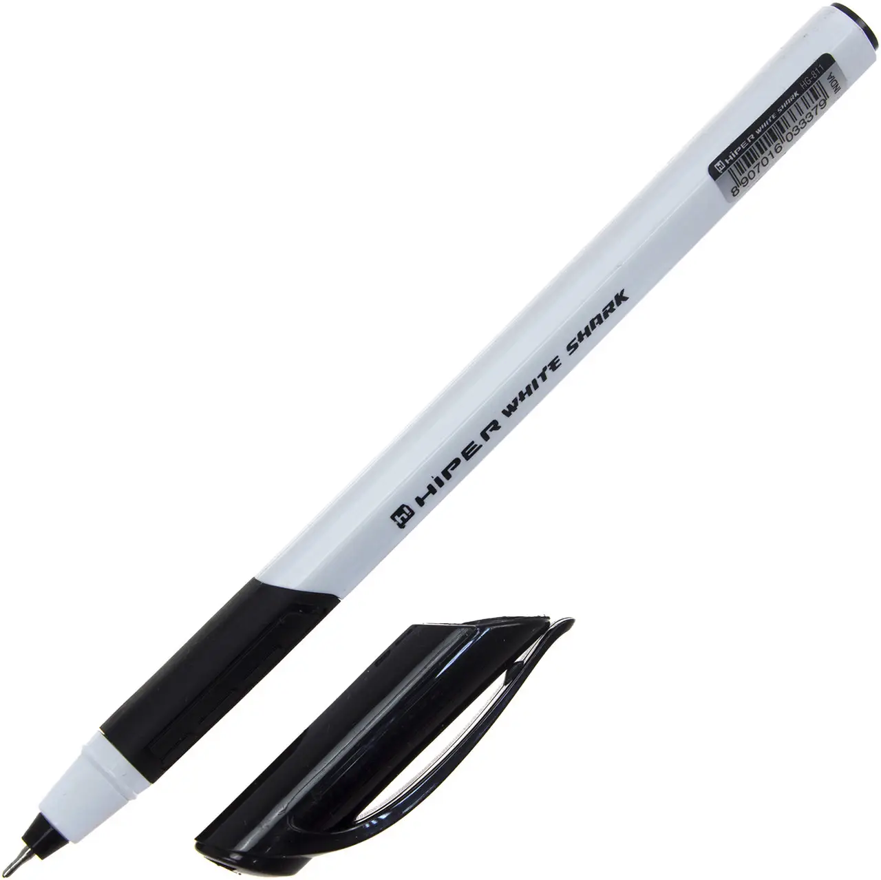 Ручка гелева Hiper White Shark 0,6 мм. чорна, HG-811