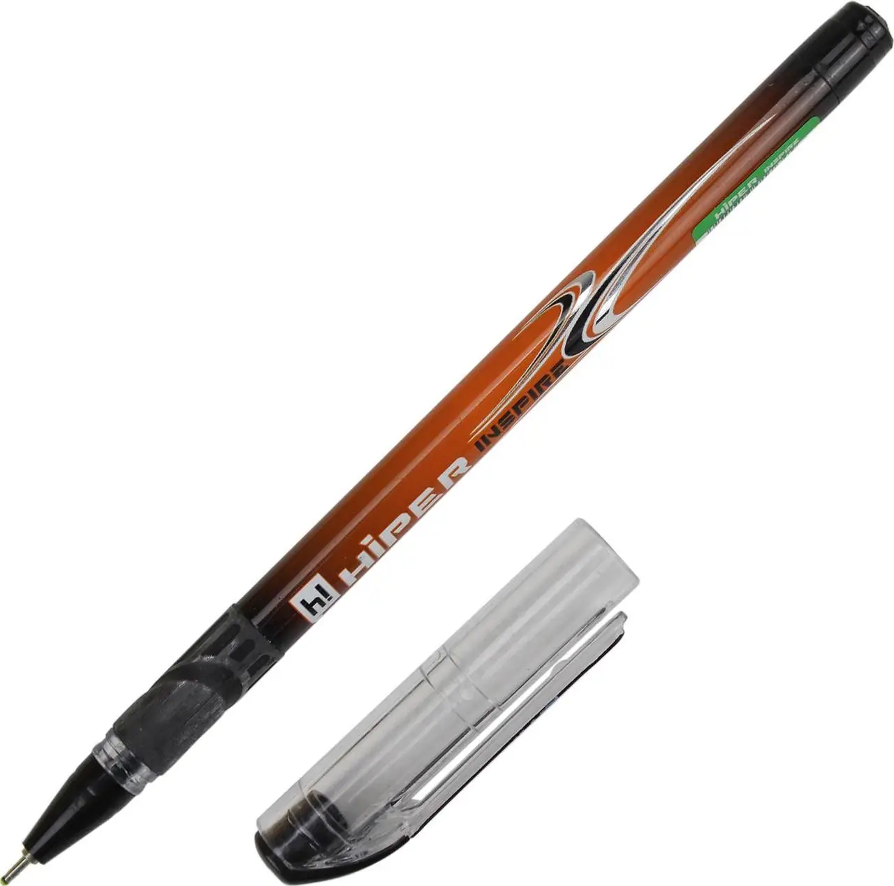 Ручка масляна Hiper Inspire 0,7 мм. чорна, HO-115
