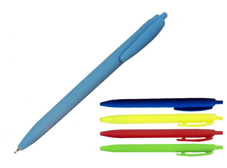 Ручка масляна автоматична Hiper Soft-touch 0,7 мм. синя, НА-170