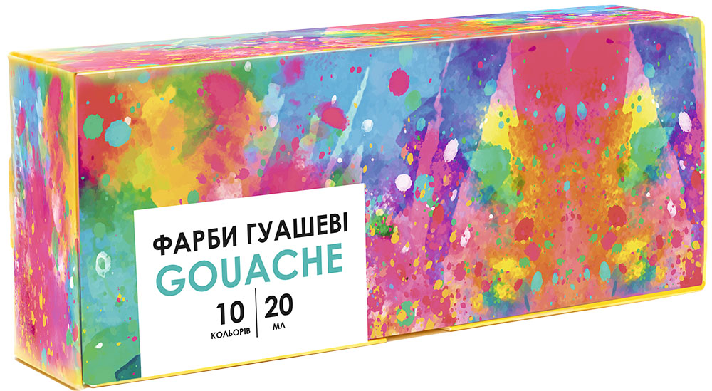 Фарби гуашеві Genius 10 кольорів по 20мл. 301115004-UA Школярик