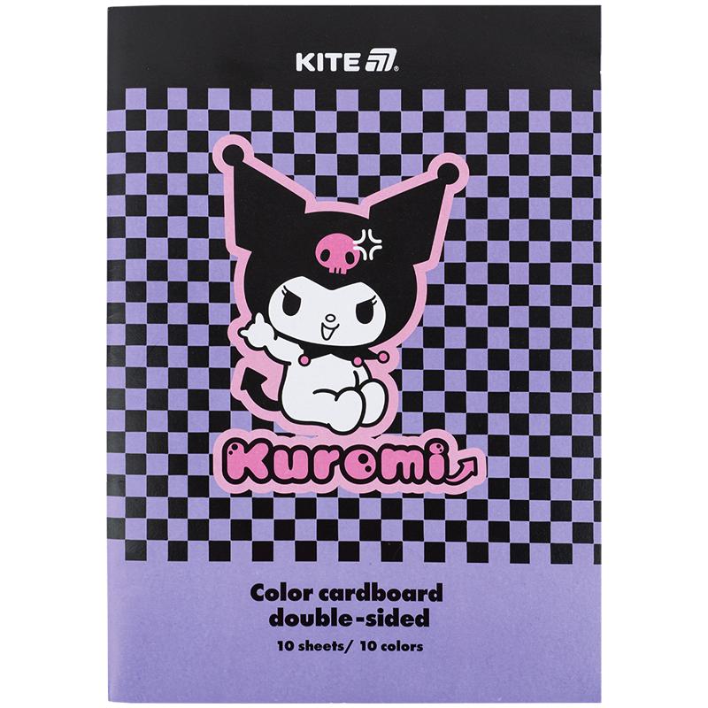 Картон кольоровий двостор. (10арк/10кол), А4 Kuromi HK24-255-2 Kite