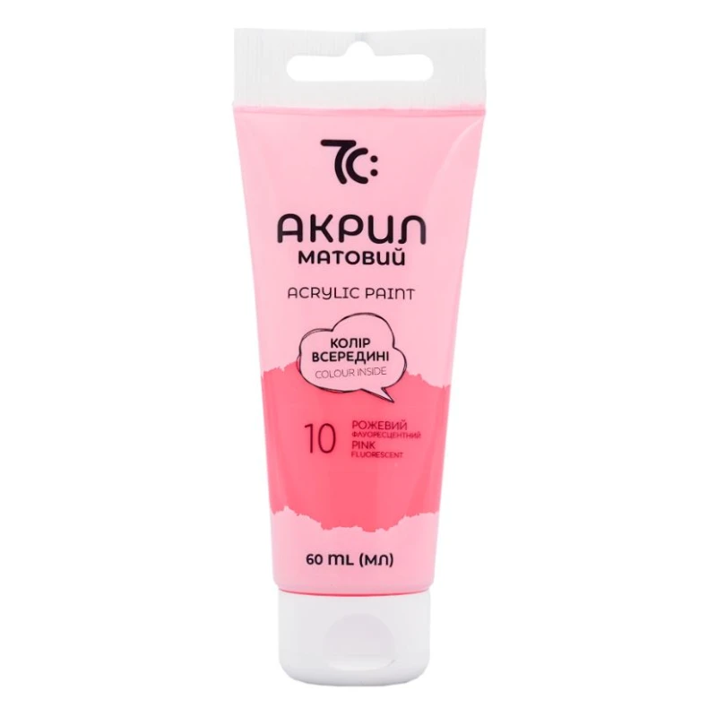 Акрил Рожевий флуоресцентний, 60 мл, 7C50110