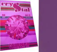 Папір кольоровий Crystal Color Paper А4 80 г/м. 100 арк. інтенсив Taro 274, фіолетовий