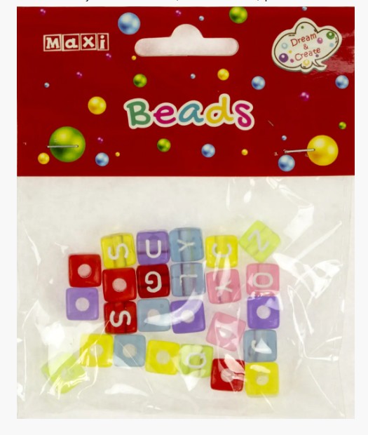 Бусини Letters, 50 шт., MX62780 Maxi