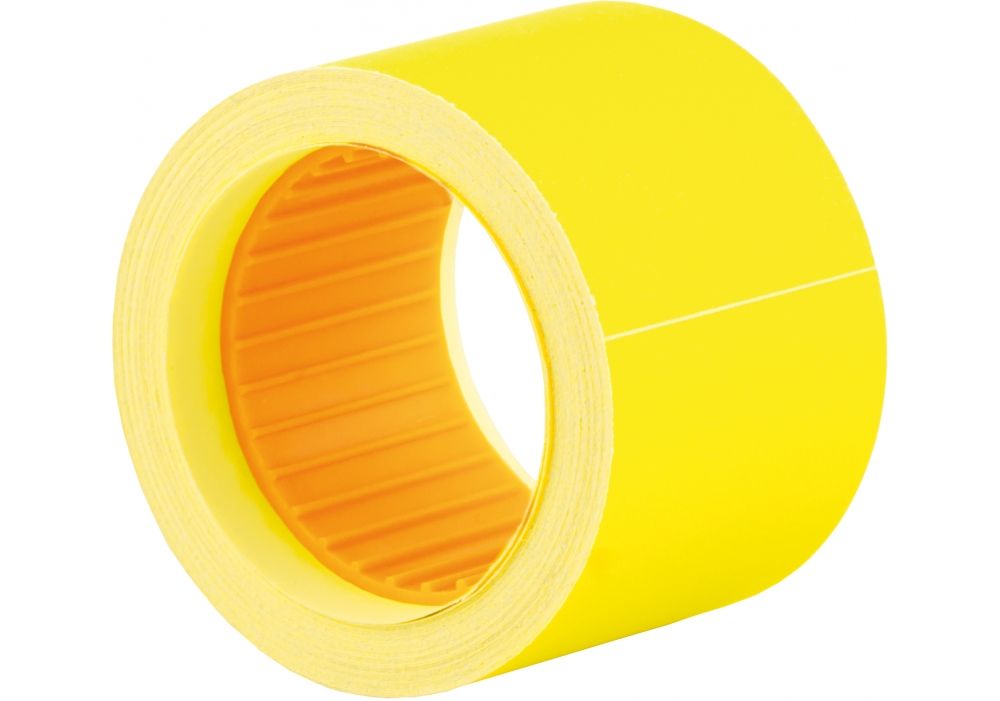 Етикетки-цінники 50х40 мм Economix, 100 шт/рул., жовті, E21310-05