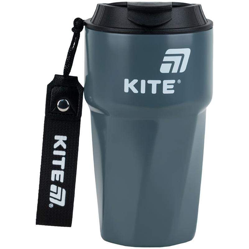 Термокружка 450 мл, сіра K25-1220-1 Kite