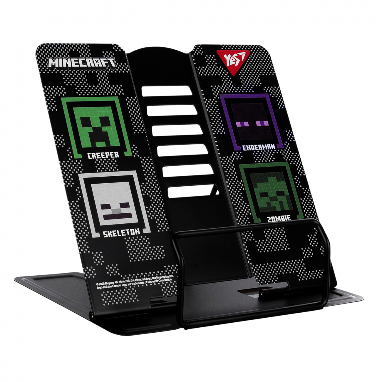Підставка для книг YES Minecraft, металева, чорна 470521