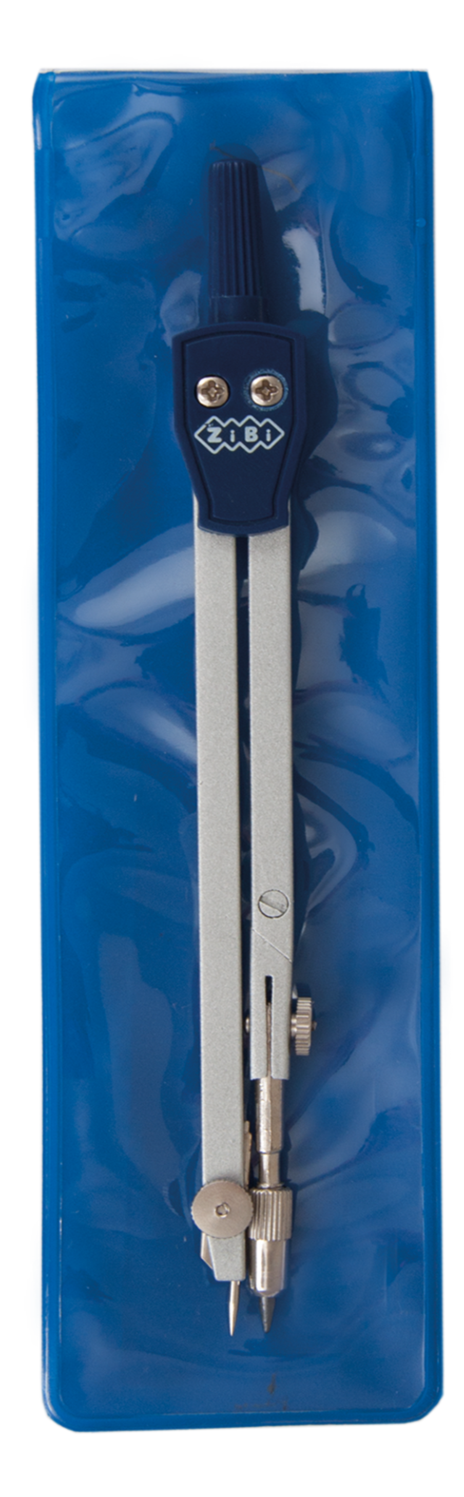 Циркуль COLLEGE в м'якому PVC чохлі, темно-синій, ZB.5310CL-03 Zibi