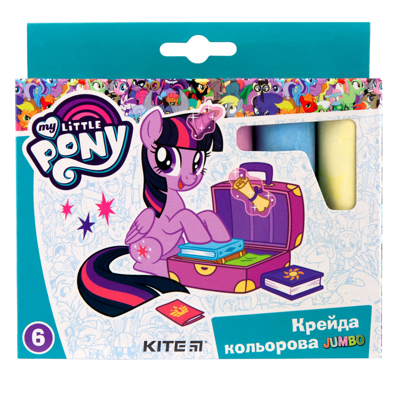 Крейда кольорова Jumbo, 6 кол. My Little Pony LP19-073 Kite