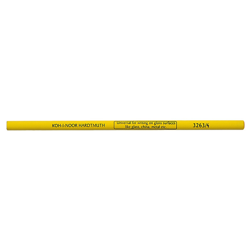 Олівець-стеклограф, 3263/4, жовтий, Koh-i-noor