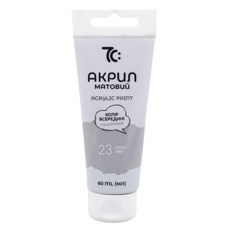 Акрил матовий Сірий, 60 мл, 7C50123, 7С: