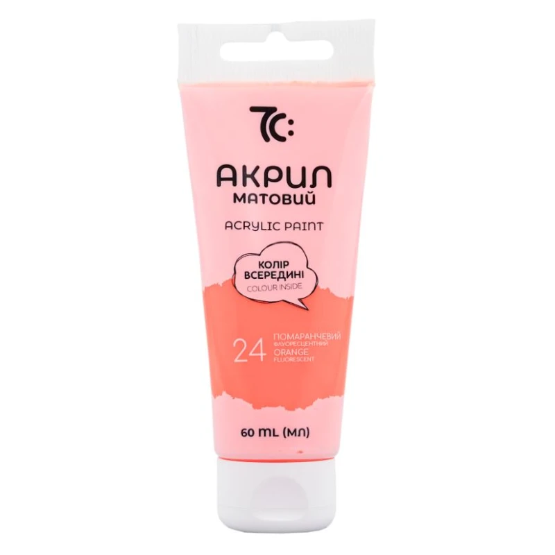 Акрил Помаранчевий флуоресцентний, 60 мл, 7C50124, 7С: