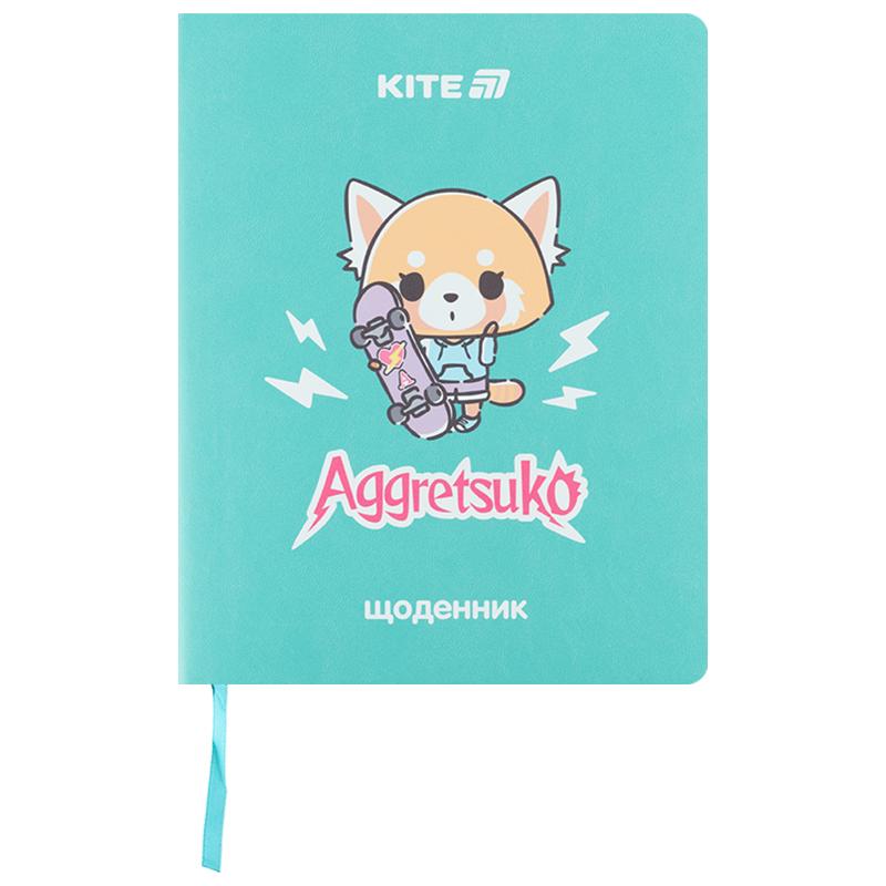 Щоденник шкільний, м'яка обкл. PU, Aggretsuko AR25-283 Kite