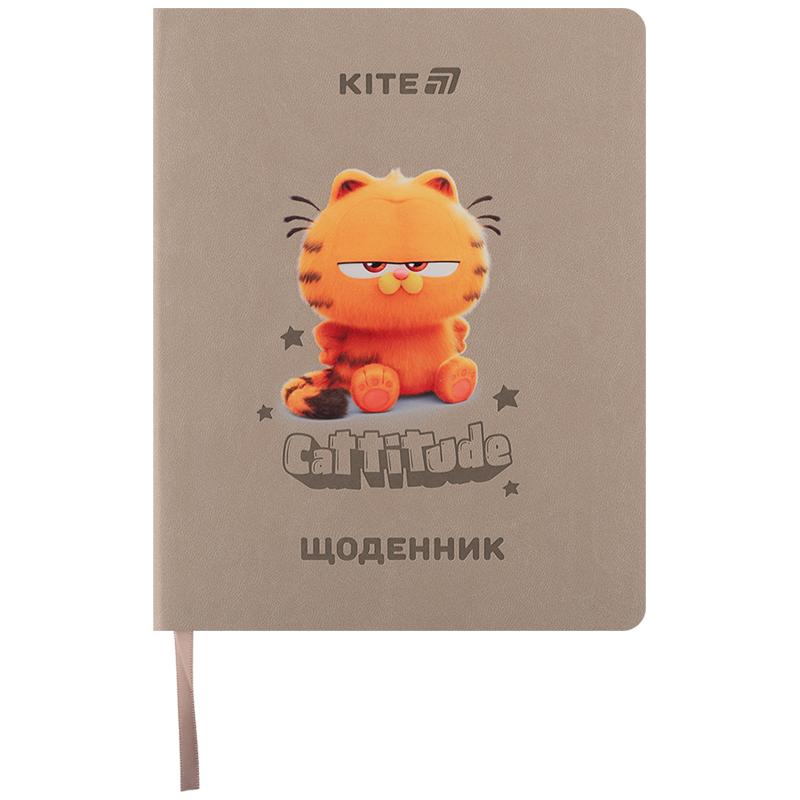 Щоденник шкільний, м'яка обкл. PU, Garfield GF25-283 Kite