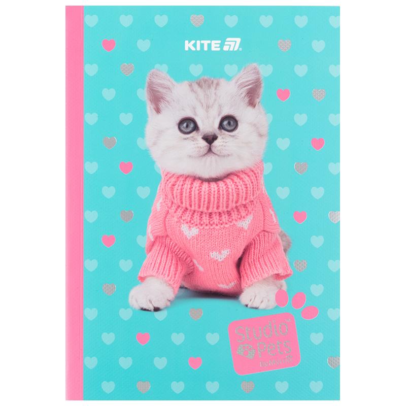 Блокнот м'яка обкл. А5, 40 арк., клітинка, Studio Pets SP24-091 Kite