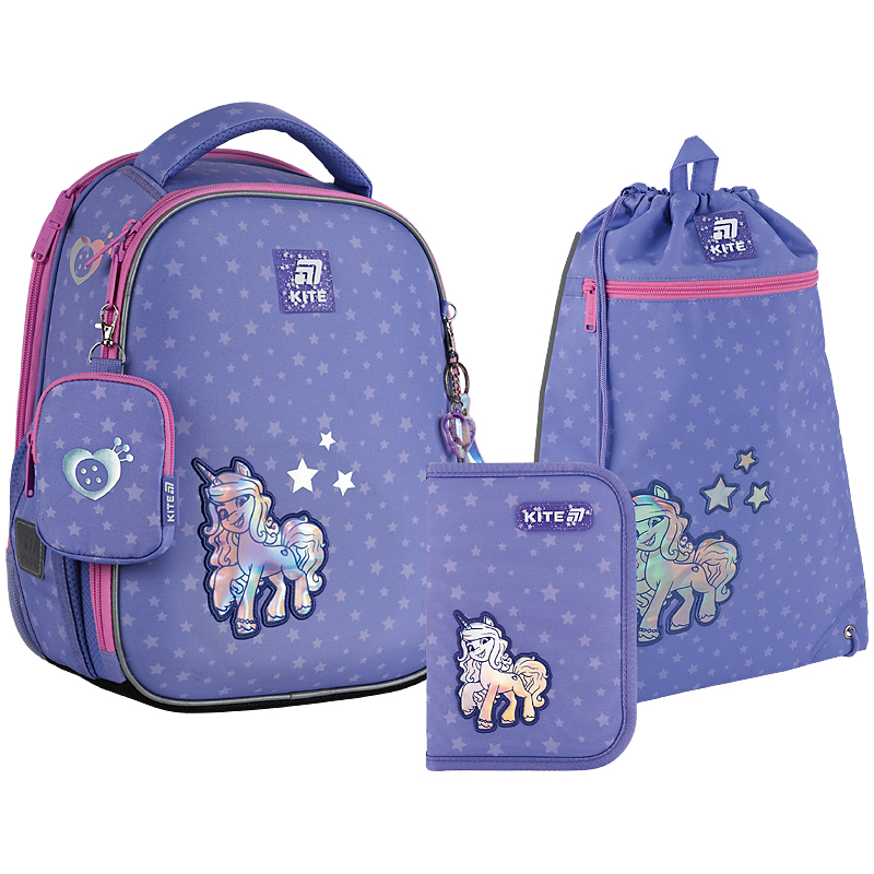 Набір рюкзак + пенал + сумка для взуття Kite SET_LP25-555S My Little Pony