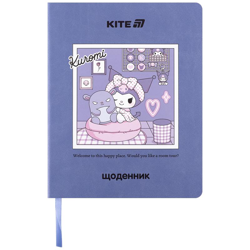 Щоденник шкільний, м'яка обкл. PU, Kuromi HK25-283 Kite