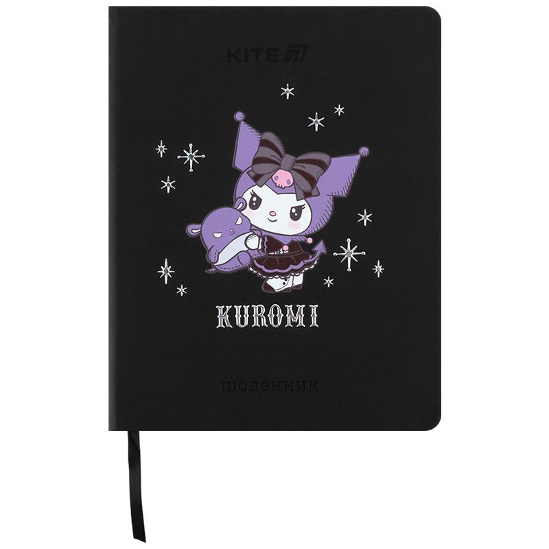 Щоденник шкільний, тверда обкл. PU, Kuromi HK25-264-2 Kite