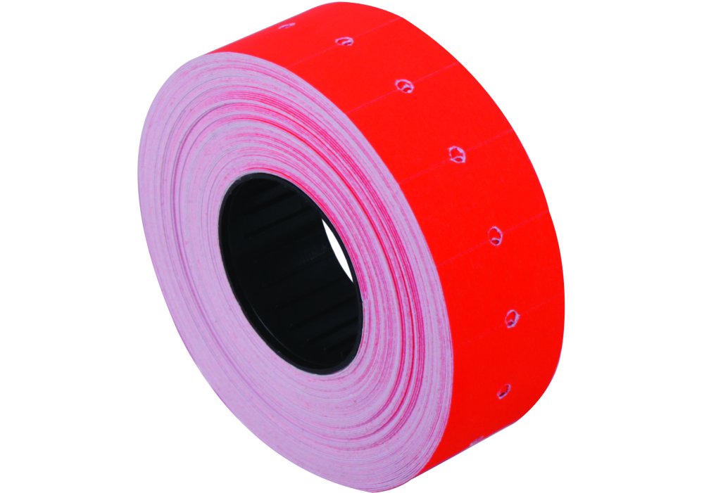 Етикетки-цінники 21х12 мм Economix, 1000 шт/рул., червоні, E21301-03