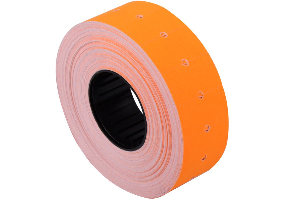 Етикетки-цінники 21х12 мм Economix, 1000 шт/рул., помаранчеві, E21301-06