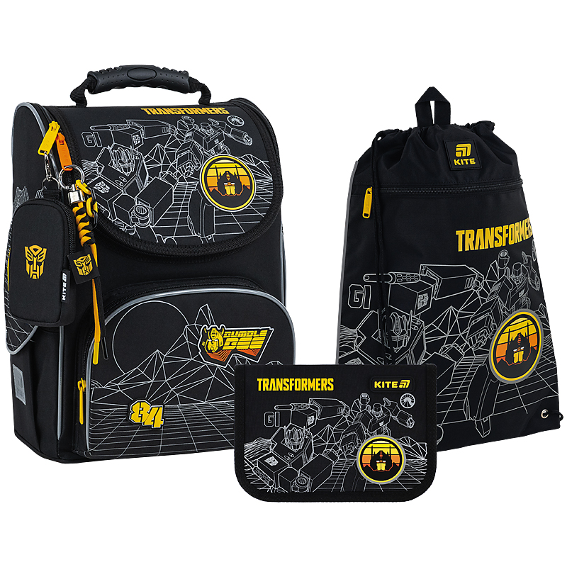 Набір рюкзак + пенал + сумка для взуття Kite SET_TF25-501S Transformers