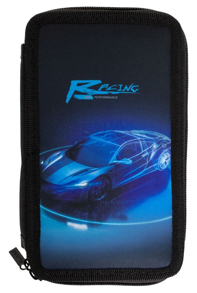 Пенал 2-яр. пустий, поліестер, Fast Car, 25307C Class