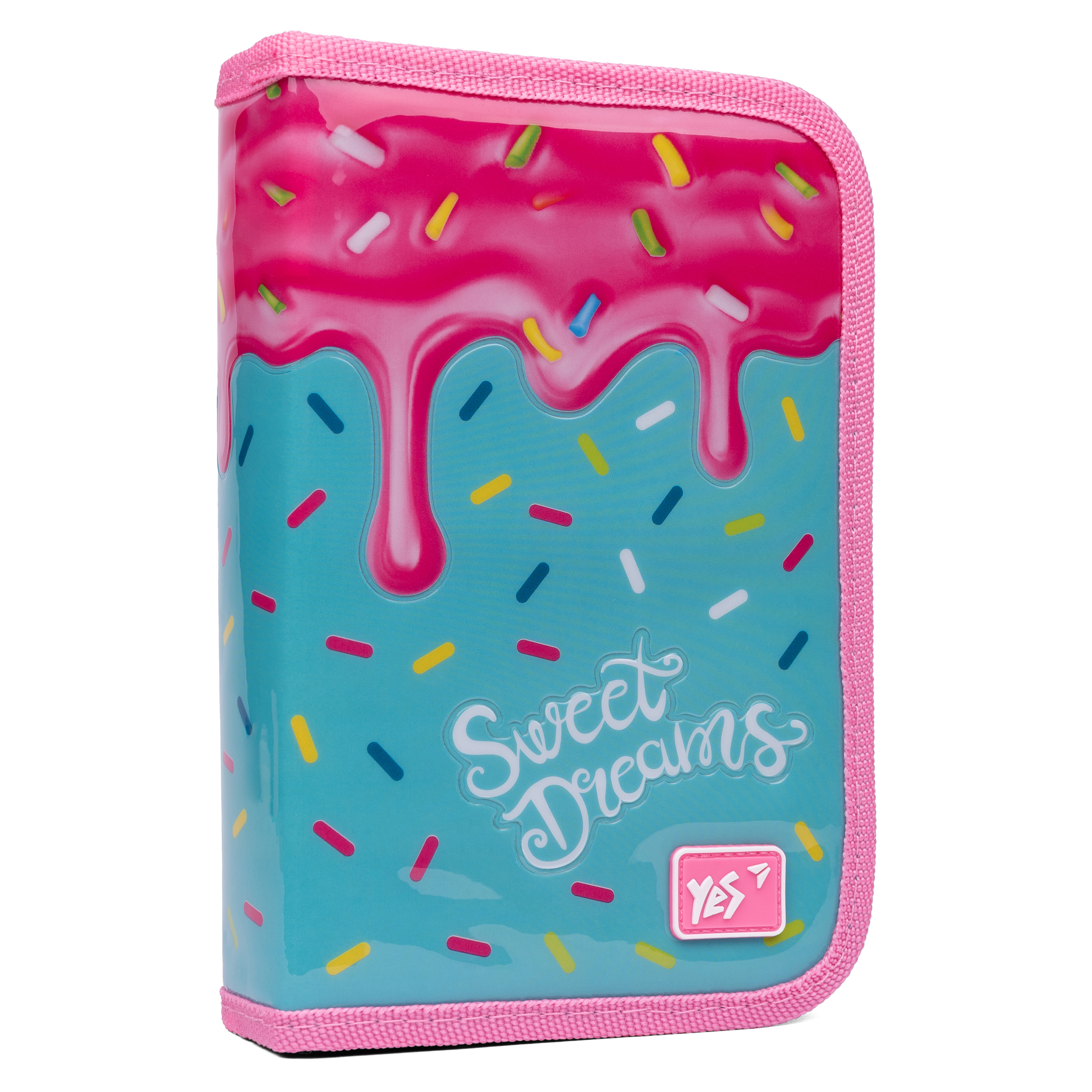 Пенал твердий YES одинарний без клапана HP-02 Sweet cream 533111