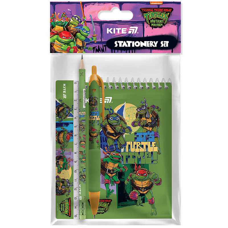 Набір канцтоварів, 4 предмети Ninja Turtles NT25-S03 Kite