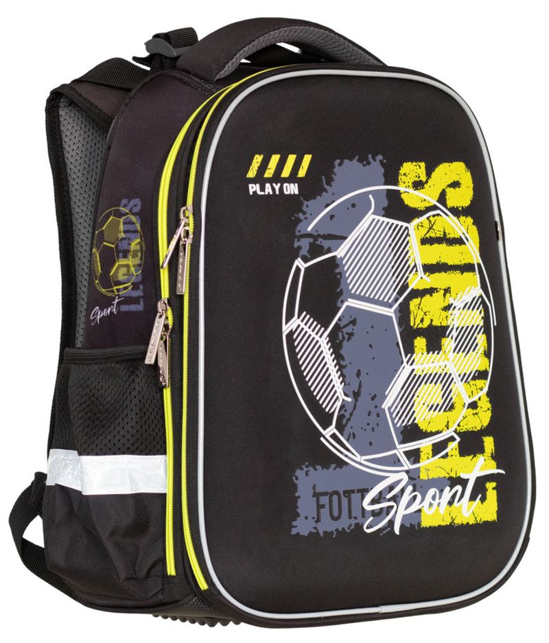 Рюкзак SchoolCase 2 відділення, 38х29х16см, поліестер, Football, 2517C Class