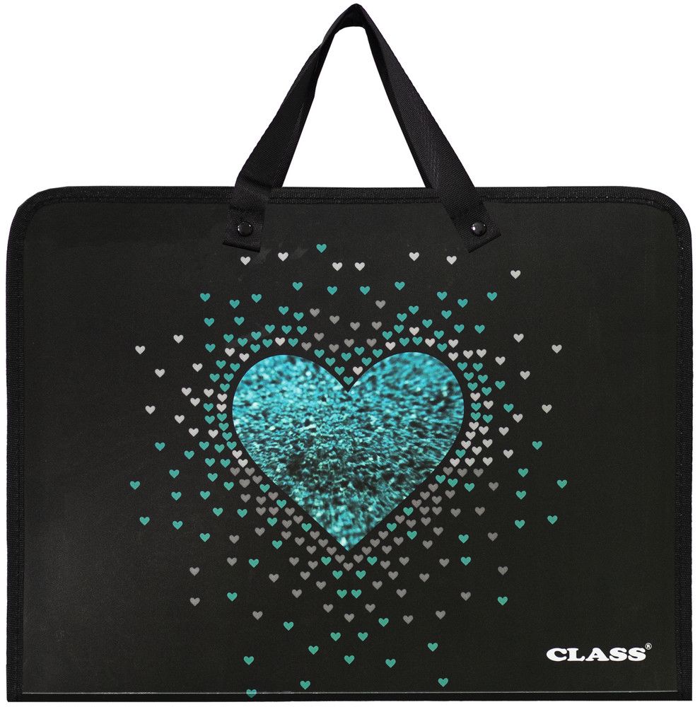 Папка з ручками Heart, PP, 600 мкм, 350*255*45 мм, 5635-25C, Class