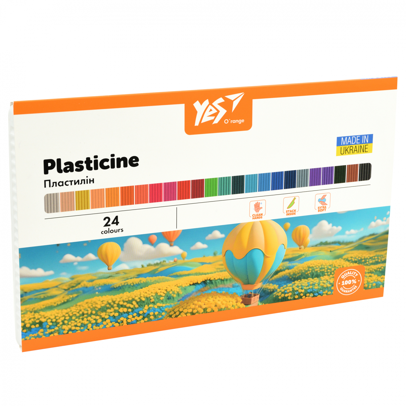 Пластилін YES, 24 кол. 480г. 