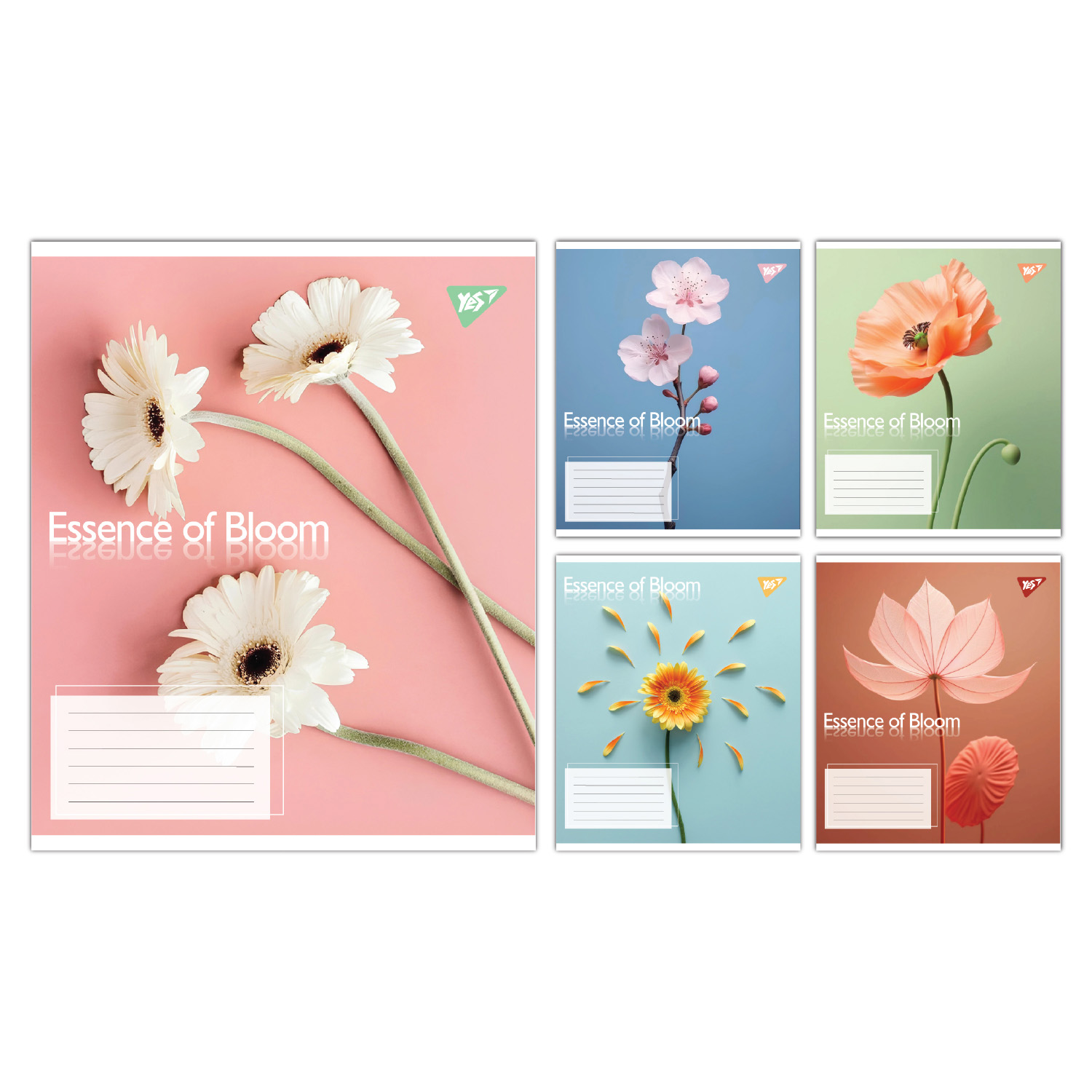 Зошит А5/18 арк лінія YES Essence of Bloom, 767716     