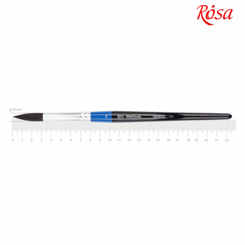 Білка кругла, 211, № 12, к. р. пензель ROSA Studio