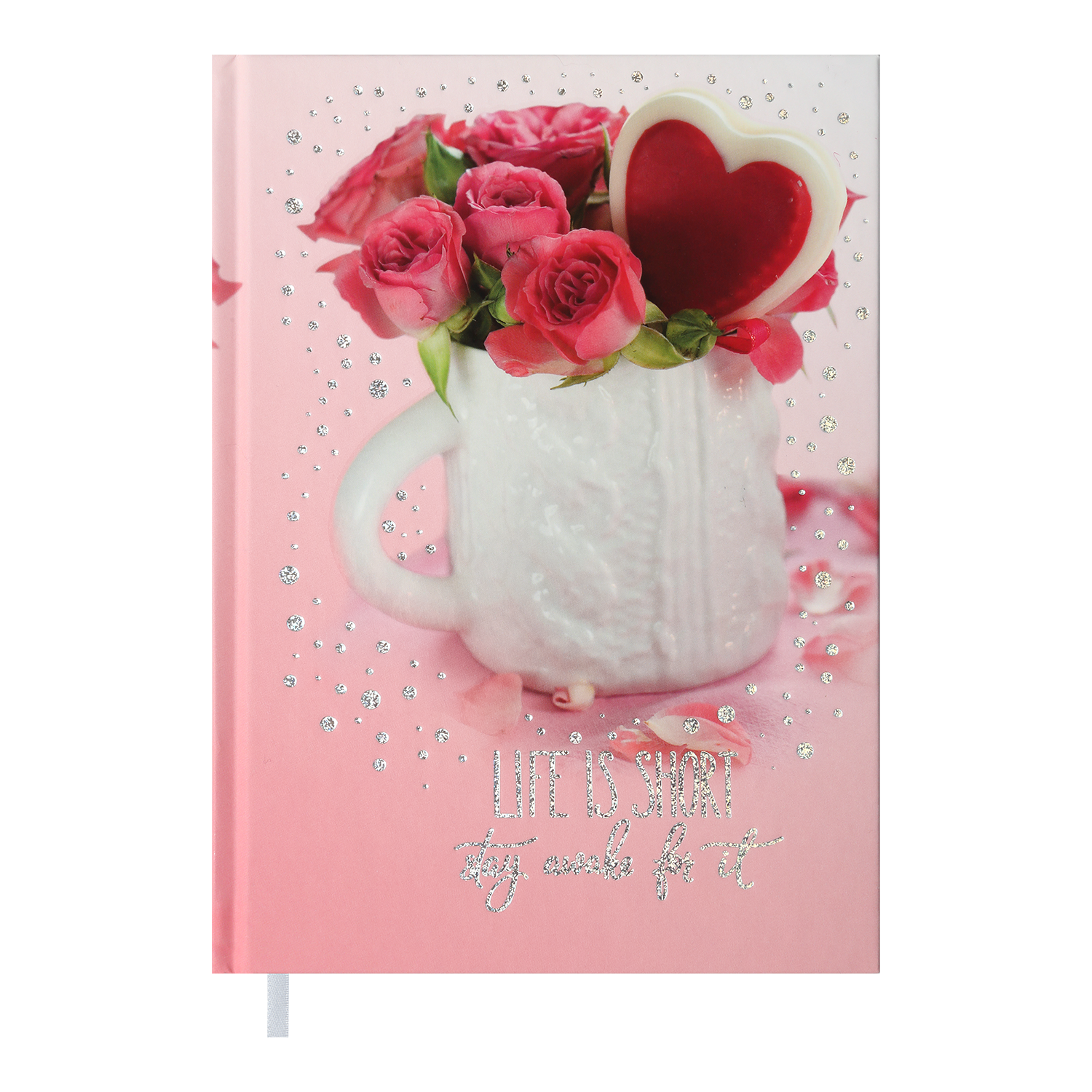 Щоденник недатований ROMANTIC, A5, рожевий, BM.2040-10