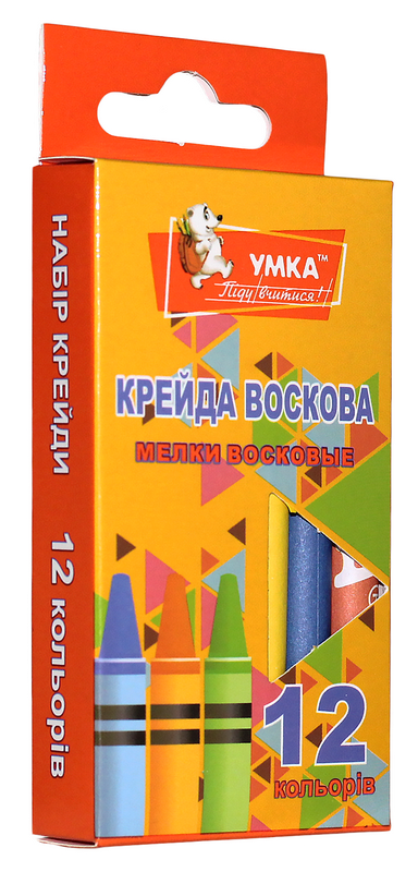 Крейда воскова, 12 кол., МЛ81, Умка Крейда воскова, 12 кол., МЛ81, Умка