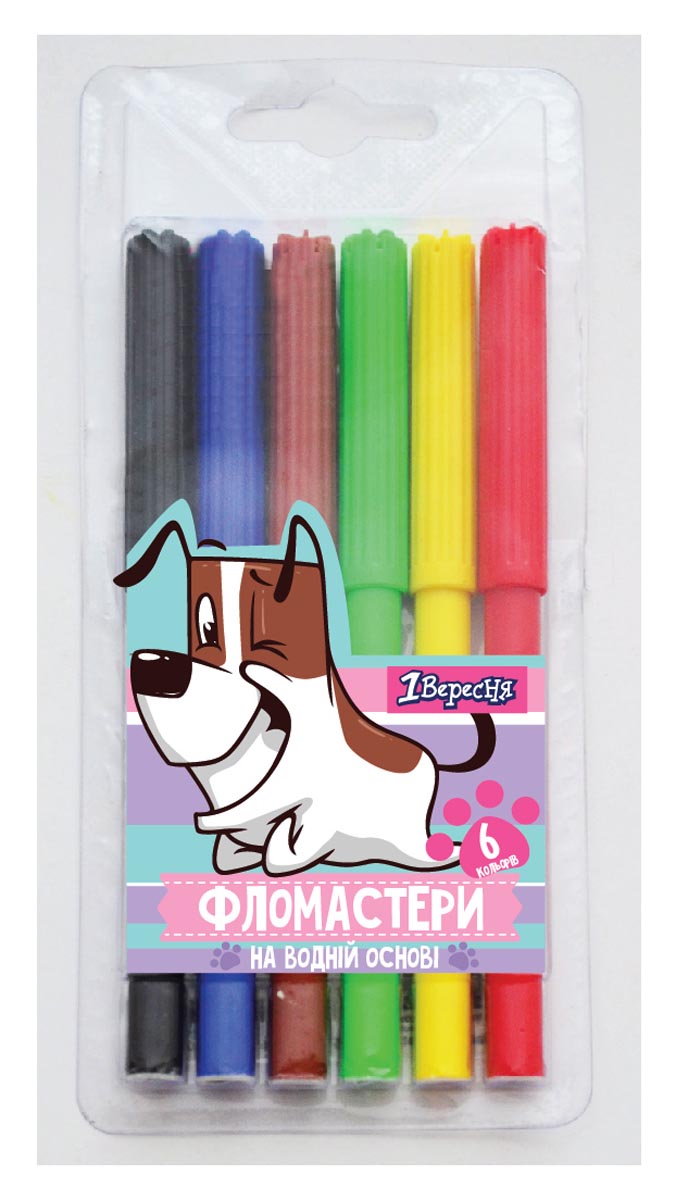 Фломастери 6 кол. 