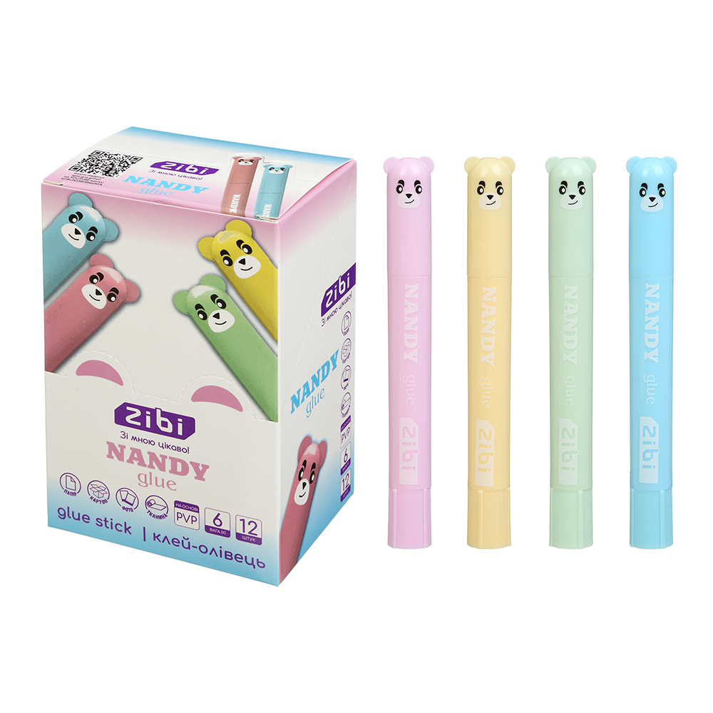 Клей-олівець ,NANDY 6 г, PVP, ZB.6306 Клей-олівець ,NANDY 6 г, PVP, ZB.6306