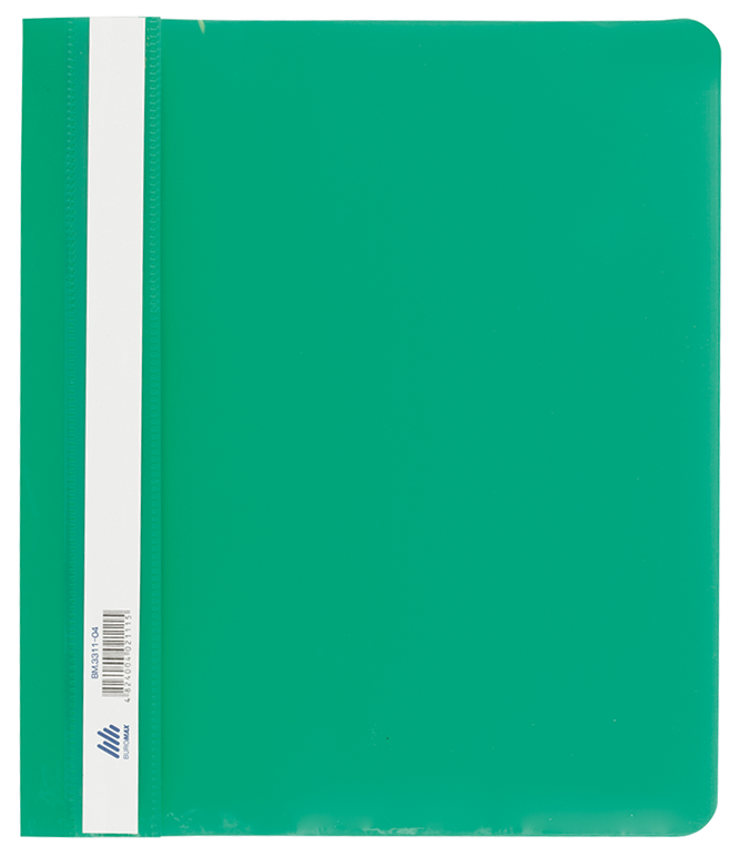 Швидкозшивач пласт. А5, PP, зелений, BM.3312-04