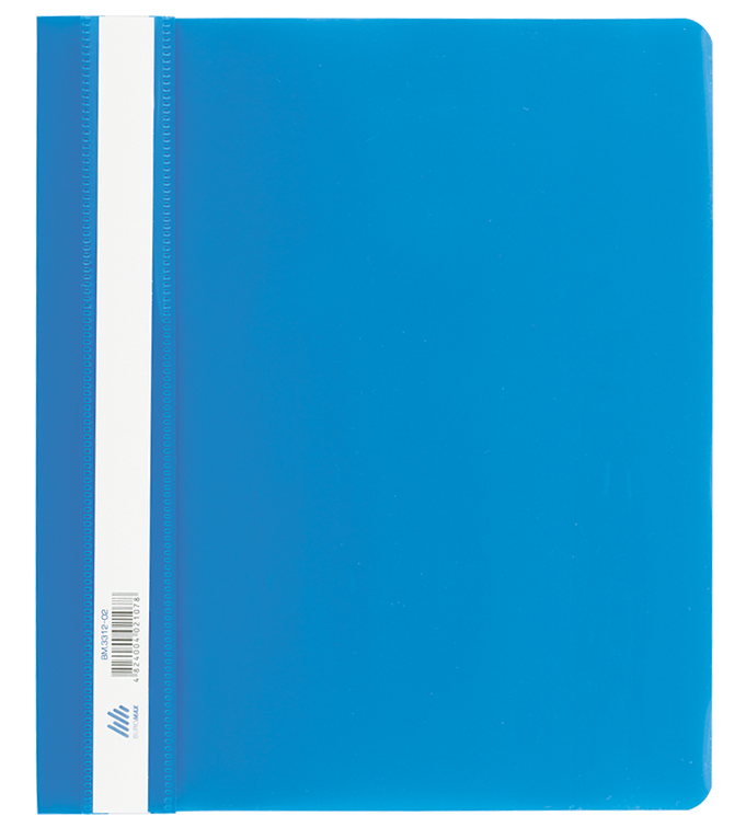Швидкозшивач пласт. А5, PP,  синій, BM.3312-02