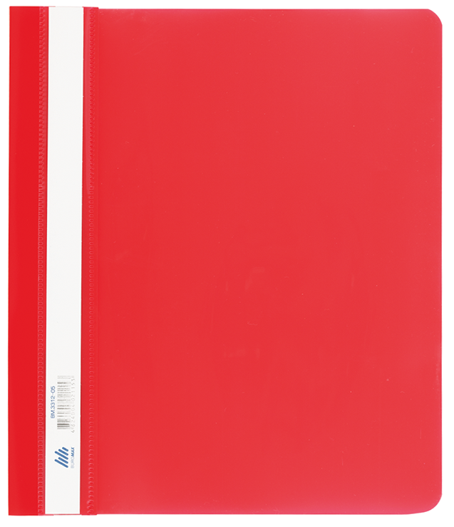 Швидкозшивач пласт. А5, PP, червоний, BM.3312-05