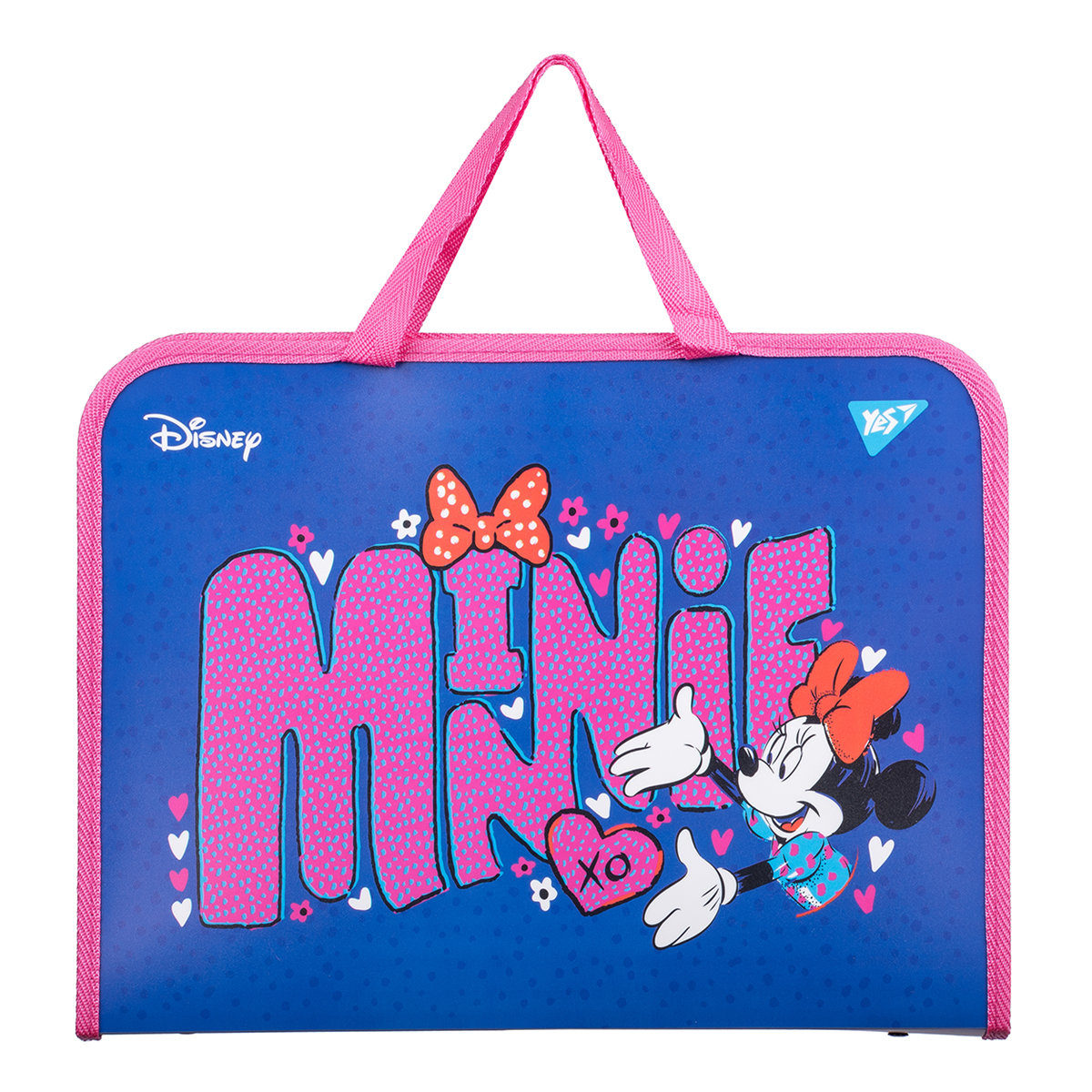 Папка-портфель YES на блискавці з тканинними ручками Minnie Mouse А4, 491742 Папка-портфель YES на блискавці з тканинними ручками Minnie Mouse А4, 491742