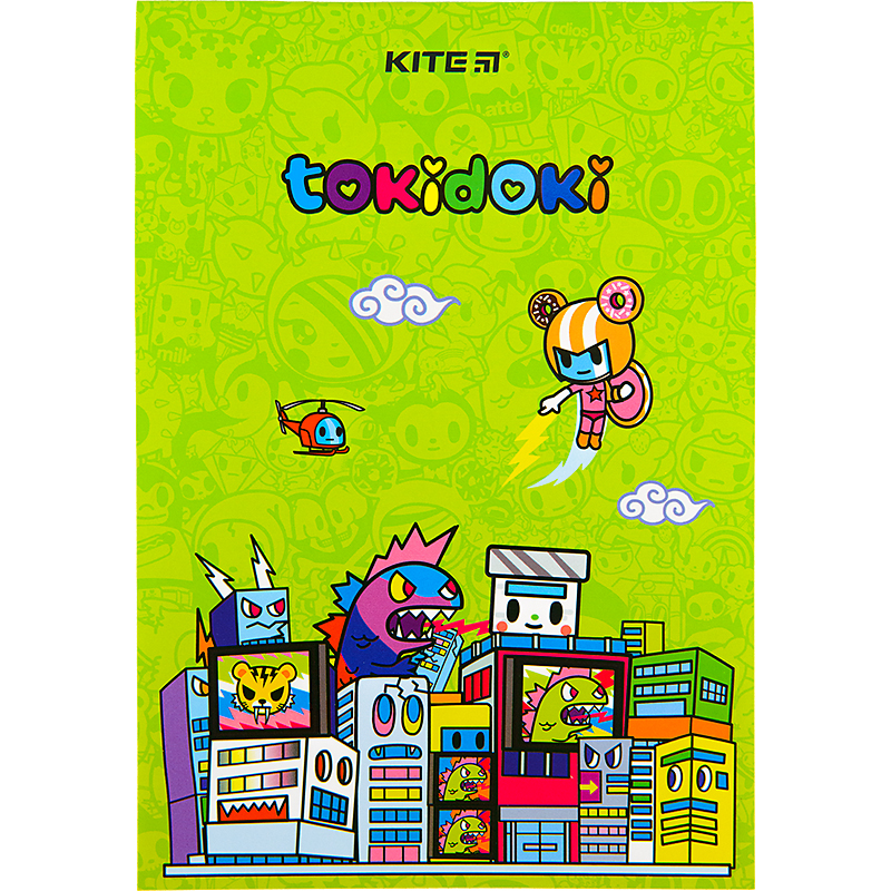 Блокнот-планшет A5, 50арк, клітинка, tokidoki TK22-194-4 Kite
