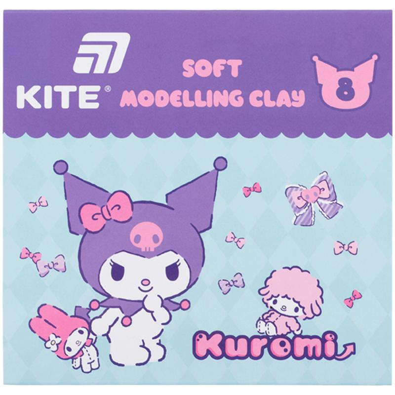 Пластилін восковий, 8 кольорів, 160 г. Kuromi HK24-082 Kite