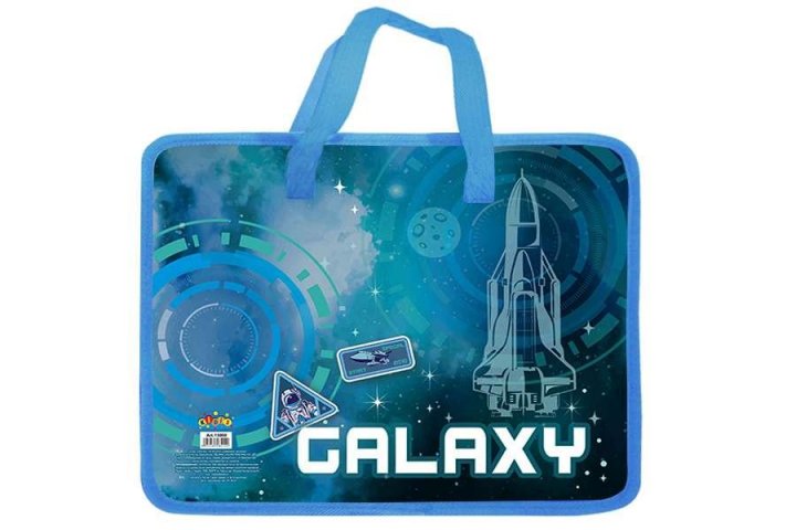 Тека пластикова з текстильними ручками KIDIS, серія Galaxy 13090