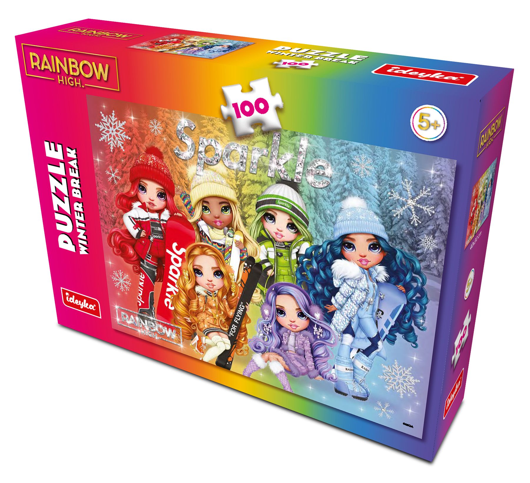 Гра-головоломка. Набір пазлів Rainbow High Winter Break, 100 елементів, LP100-002