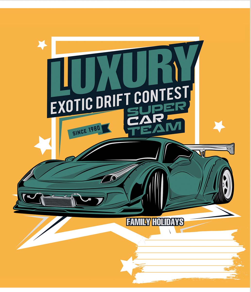 Зошит А5/12 арк коса 1В Car concept, 765656